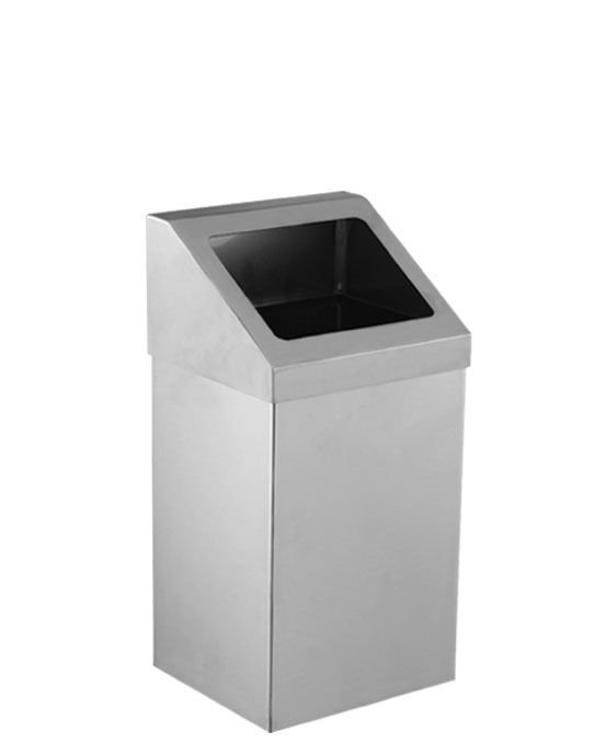 KROM AÇIK ÇATI KAPAK ÇÖP KOVASI 25 LT