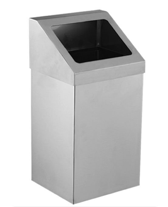 KROM AÇIK ÇATI KAPAK ÇÖP KOVASI 80 LT