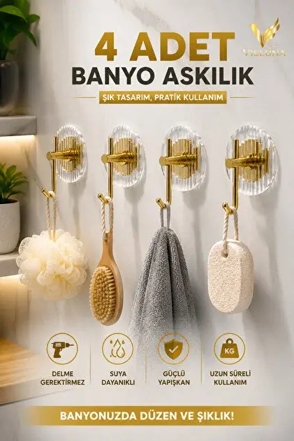 YAPIŞKANLI GOLD ASKILIK