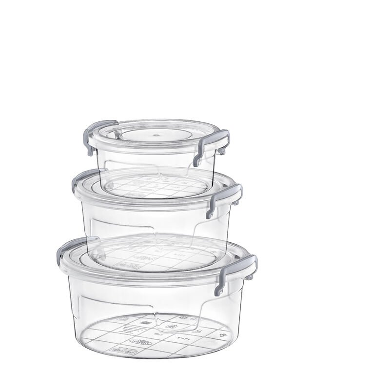 3 LÜ YUVARLAK MULTİ SET (0,6+1,2+2,1 LT)