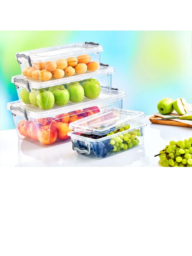 3 LÜ DİKDÖRTGEN MULTI BOX / 0,6 + 1,2 + 2,0 L