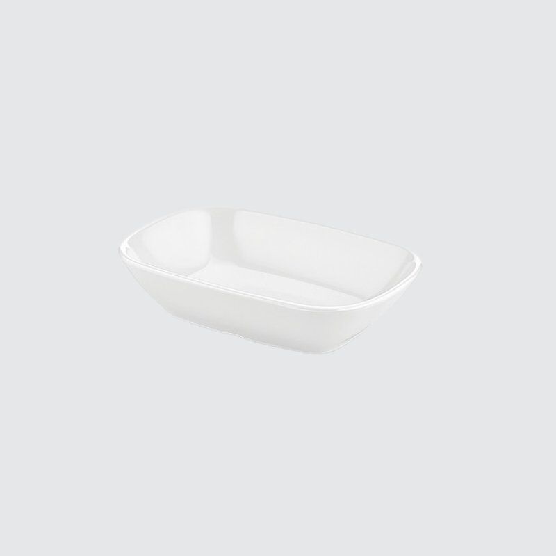 PORSELEN KARE KAYIK TABAK 14 CM