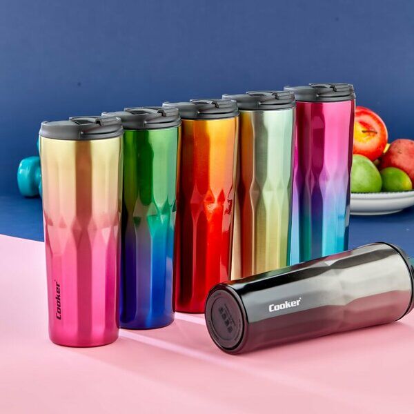COOKER 500ML  DİAMOND BOYALI ÇELİK TERMOS