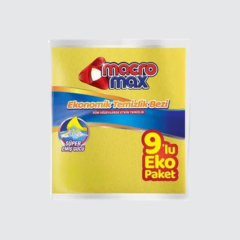 MACRO TEMİZLİK BEZİ SARI EKO 9 LU