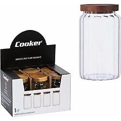 COOKER 1 LT YUVARLAK BOROSİLİKAT CAM KAVANOZ