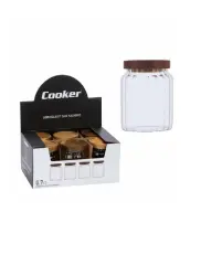 COOKER 0,7 LT YUVARLAK BOROSİLİKAT CAM KAVANOZ