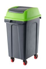 HİPPO 70 LT SALLANIR ÇÖP KOVASI TEKERLEKLİ