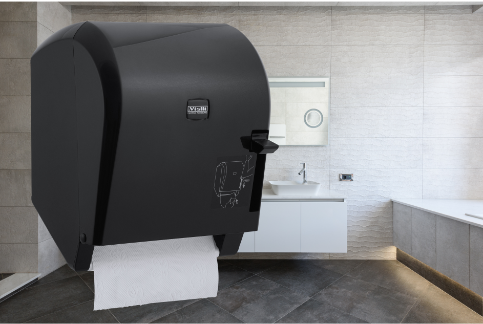 K8B LEVERCUT RULO HAVLU DİSPENSERİ SİYAH