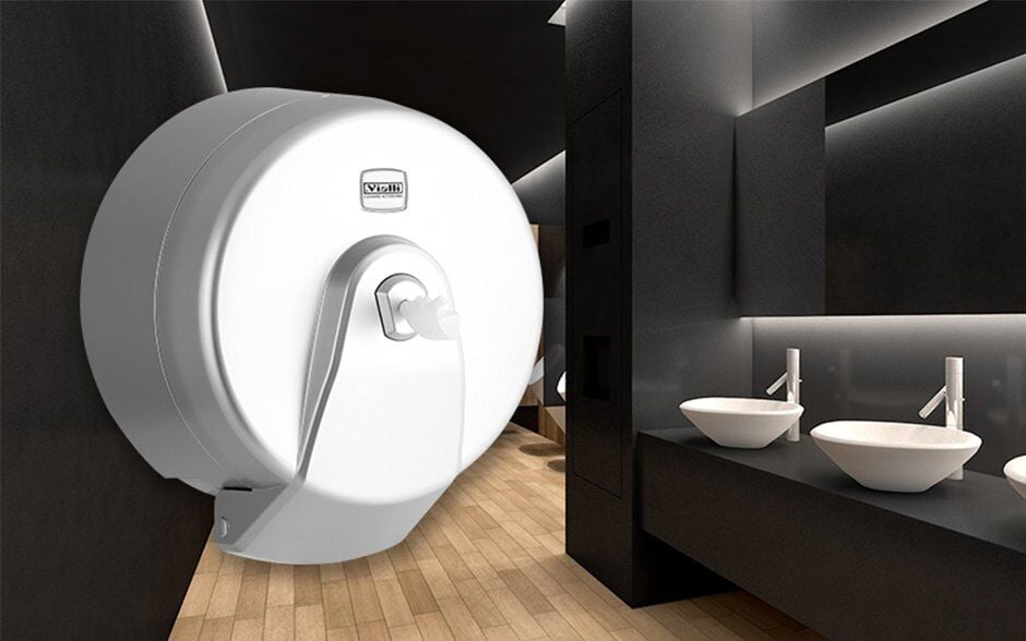 K9M İÇTEN ÇEKMELİ WC KAĞIDI DİSPENSERİ -METALİK