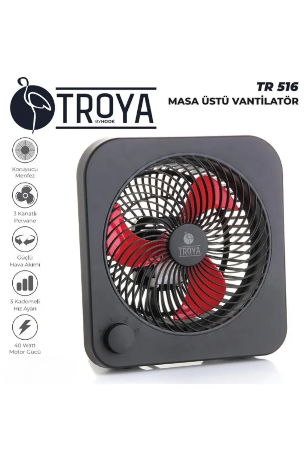 TROYA MASA ÜSTÜ VANTİLATÖR