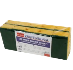 SOFTTEX OLUKLU TEMİZLİK SÜNGERİ 10 LU