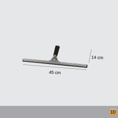 PULEX PASLANMAZ CAMSİL LASTİKLİ 45 CM SYH