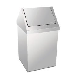 KROM ÇATI KAPAK ÇÖP KOVASI 80 LT