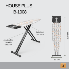ÜTÜ MASASI HOUSEPLUS 1008 FİŞSİZ TABLALI