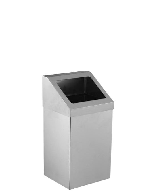 KROM AÇIK ÇATI KAPAK ÇÖP KOVASI 7 LT