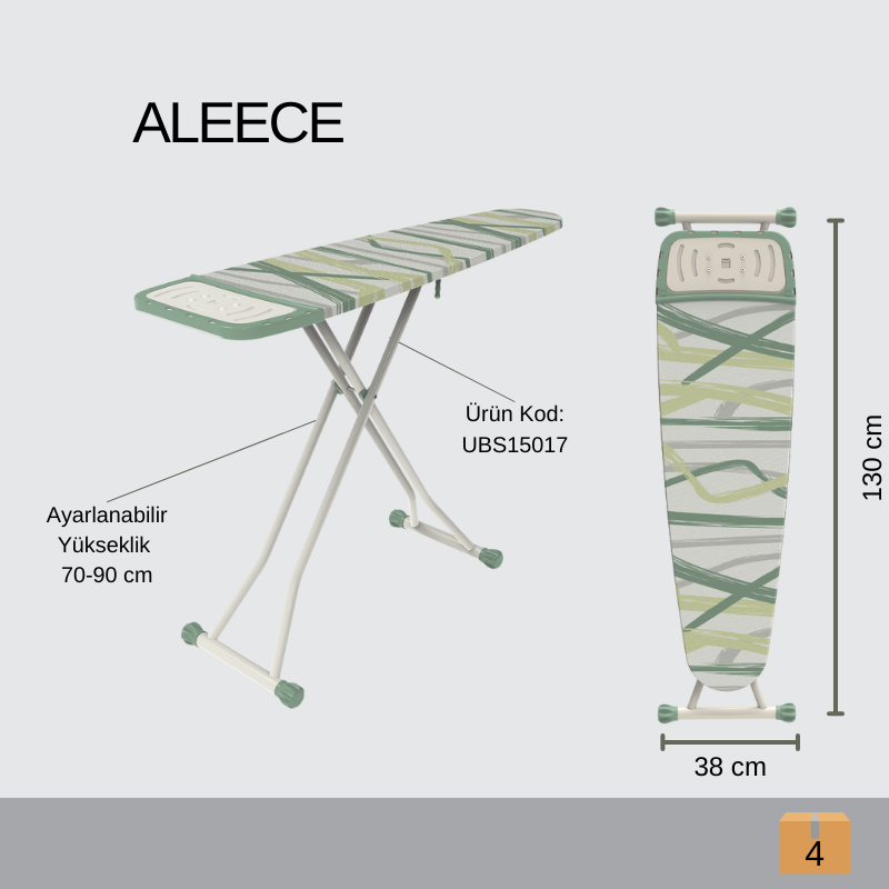 ÜTÜ MASASI ALEECE MAT BEYAZ